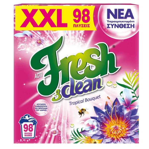 Σκόνη Πλυντηρίου Actifresh and Clean Σκόνη Πλυντηρίου