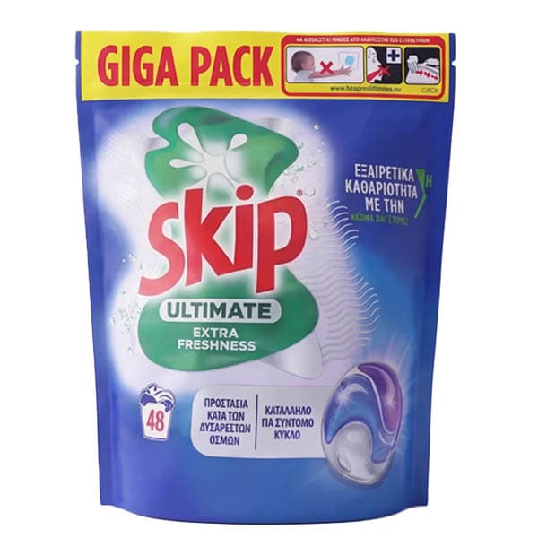 Κάψουλες Skip Trio Spring Fresh Tabs - Caps Πλυντηρίου