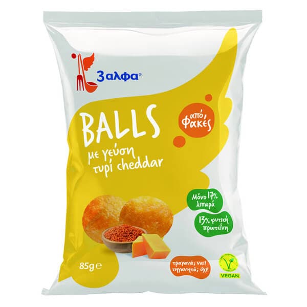 Balls Τυρί Cheddar 3Α Σνακ