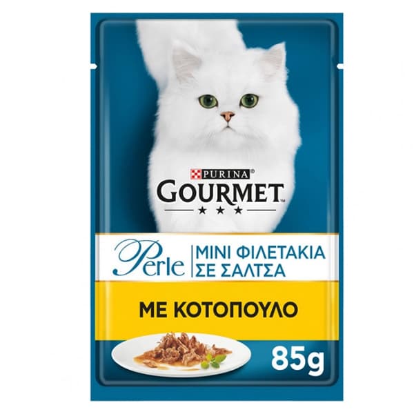 Γατοτροφή Gourmet Perle Μίνι Φιλετάκια Κοτόπουλο