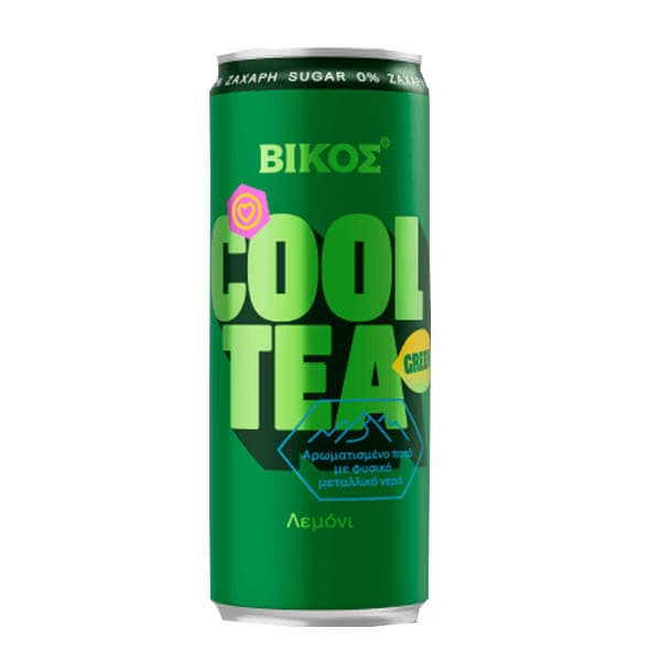Cool Tea Zero Πράσινο Λεμόνι Βίκος Αναψυκτικά