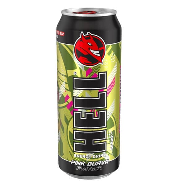 Energy Drink Hell Pink Guava Energy Drinks