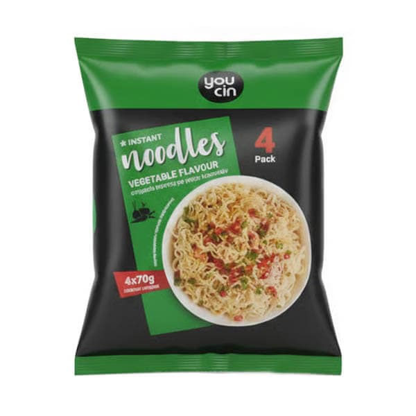 Noodles Λαχανικών Youcin Έτοιμα Μικρογεύματα