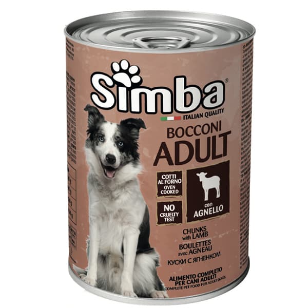 Σκυλοτροφή Κονσέρβα Αρνί Simba 415gr Σκυλοτροφές