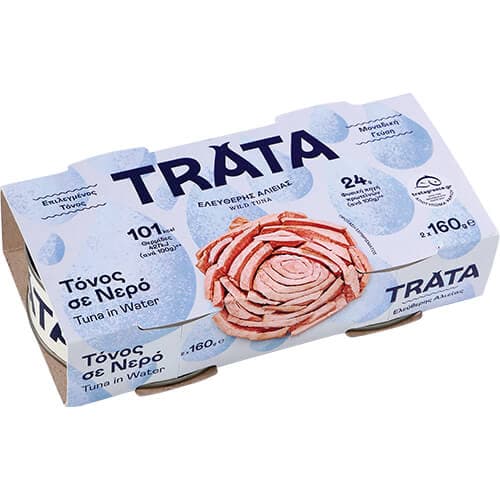 Τόνος Trata Σε Νερό 160gr 2 Τεμάχια Κονσέρβες