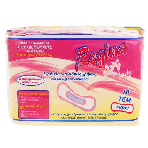 Σερβιέτα Ακράτειας Regina Super Πάνες Ακράτειας