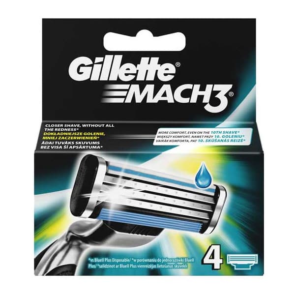 Ανταλ/κα Ξυραφάκια Mach 3 Gillette Ξυριστικά