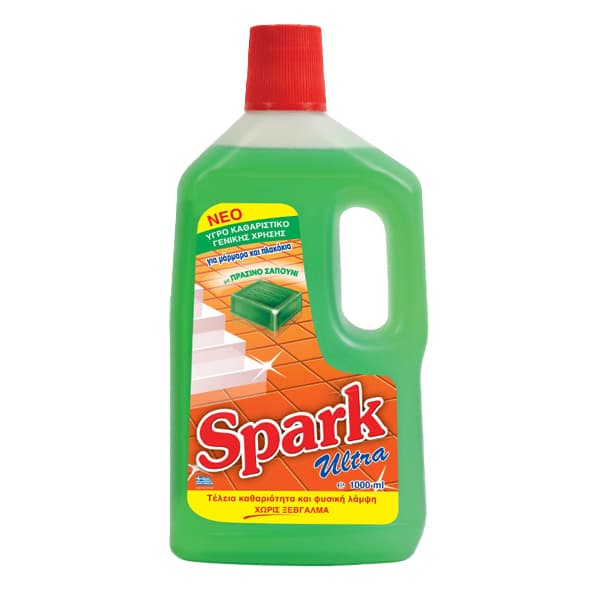 Καθαριστικό Πατώματος Πράσινο Σαπούνι Spark Καθαριότητας