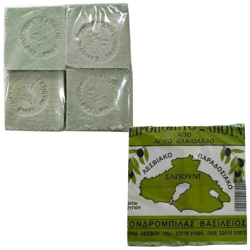 Σαπούνι Λέσβου Πράσινο 4x250gr Σαπούνι