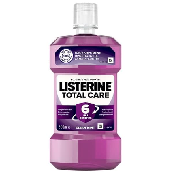Listerine Total Care Clean Mint Διάλυμα Στοματικής Υγιεινής