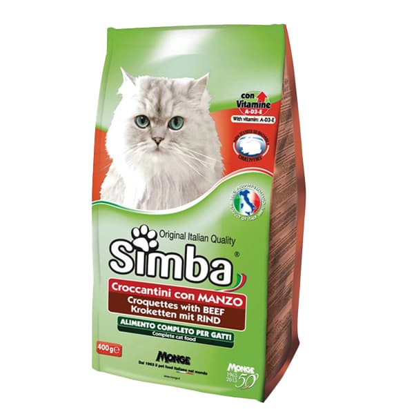 Γατοτροφή Κροκέτα Βοδινό Simba 400gr Γατοτροφή