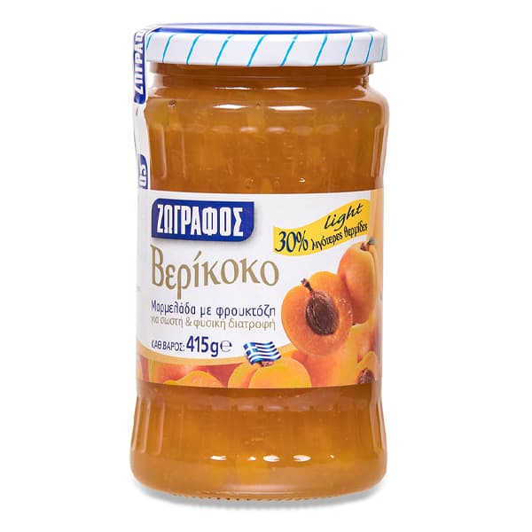 Μαρμελάδα Φρουκτόζη Βερίκοκο Ζωγράφος Μαρμελάδες