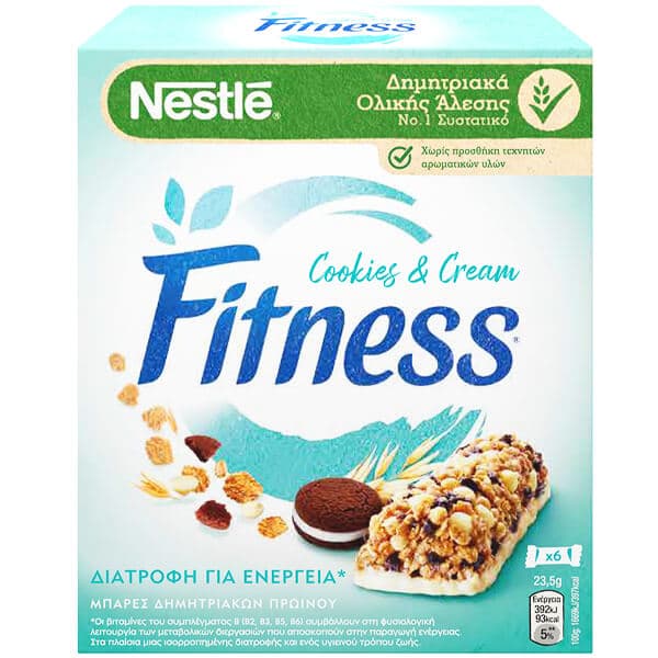 Μπάρες Fitness Nestle Cookies Μπάρες Δημητριακών