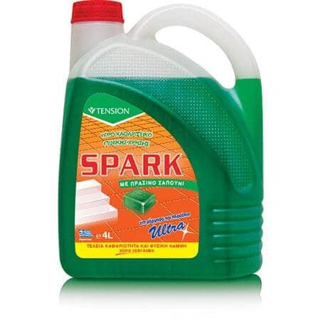 Καθαριστικό Πατώματος Πράσινο Σαπούνι Spark 4lit Καθαριστικό Πατώματος