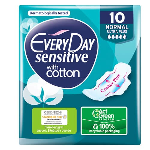 Σερβιέτες Everyday Sensitive 10 Τεμ. Προσωπικής Υγιεινής