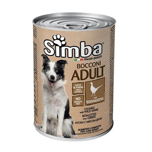 Σκυλοτροφή Κονσέρβα Κυνήγι Wild Game Simba 415gr Σκυλοτροφή