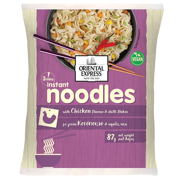 Noodles Κοτόπουλο Τσίλι Oriental Express Έτοιμα Μικρογεύματα