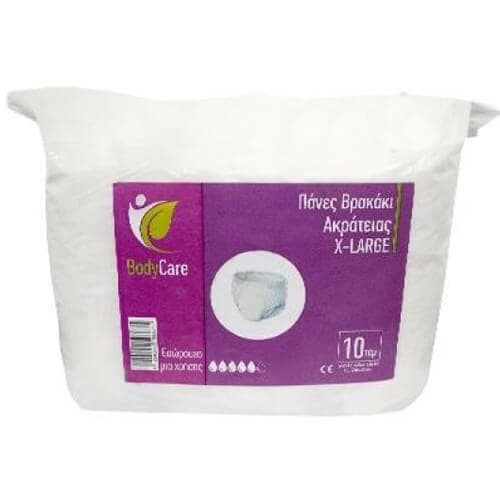 Πάνα Βρακάκι Bodycare X-Large 10 τεμ. Πάνες Ακράτειας