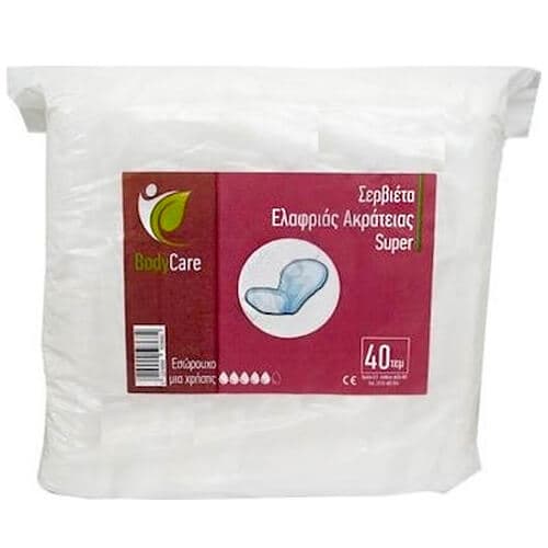 Σερβιέτα Ελαφριάς Ακράτειας Bodycare Super Σερβιέτα Ακράτειας