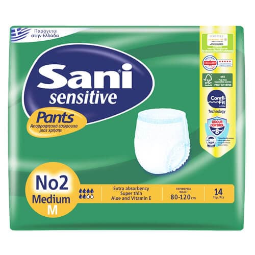 Sani Pants Εσώρουχα Ακράτειας No2 14τεμ Medium Εσώρουχα Ακράτειας
