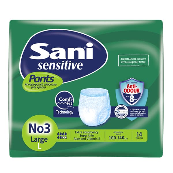 Εσώρουχα Ακράτειας Sani Pants Νο3 14τεμ Large Πάνες Ακράτειας