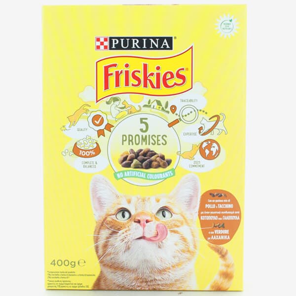 Γατοτροφή Κροκέτα Friskies Κοτόπουλο 400gr Γατοτροφές