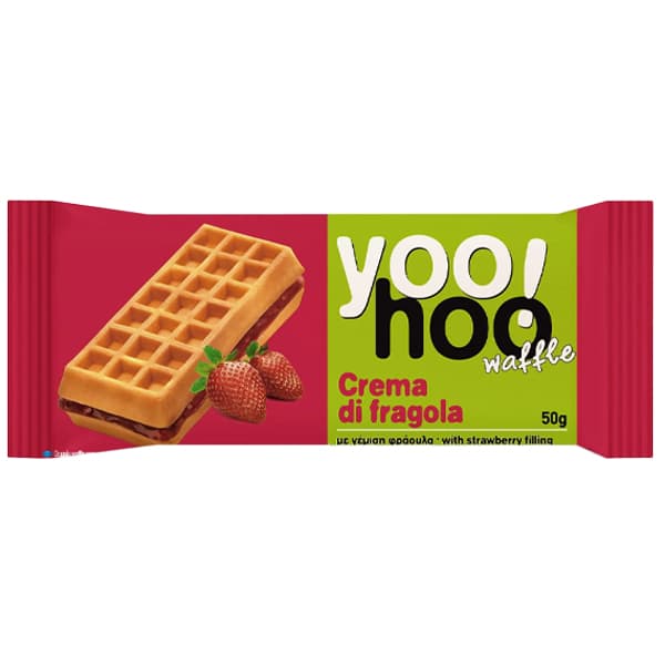 Βάφλα Yoohoo Φράουλα Βάφλες