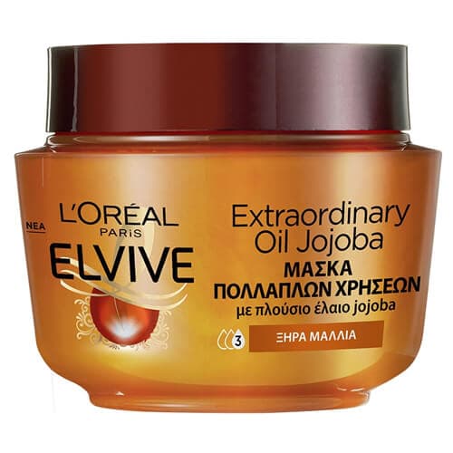 Μάσκα Extraordinary Oil Jojoba Elvive Μάσκες Μαλλιών