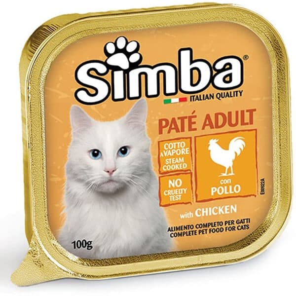 Γατοτροφή Pate Κοτόπουλο Simba Γατοτροφές