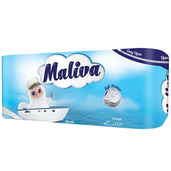 Χαρτί Υγείας Maliva 8 Ρολά ΧΑΡΤΙΑ ΥΓΕΙΑΣ