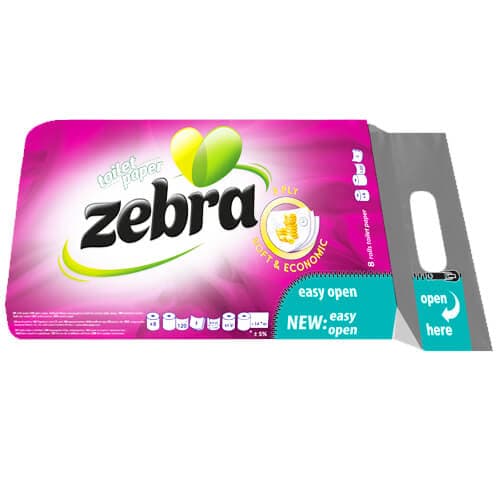 Χαρτί Υγείας Soft Economic Zebra Χαρτι Υγείας