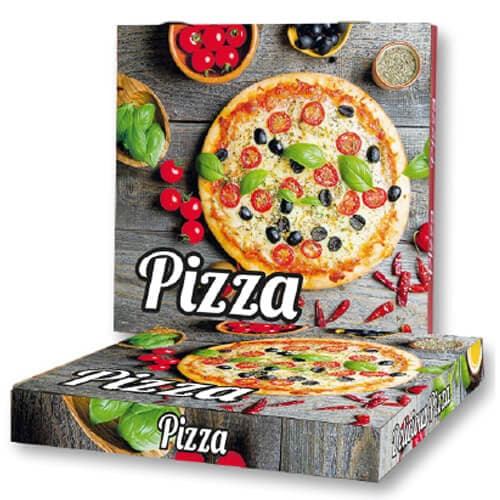Pizza Color 22x22x4cm 100 Τεμάχια Microwelle Κουτιά Πίτσας