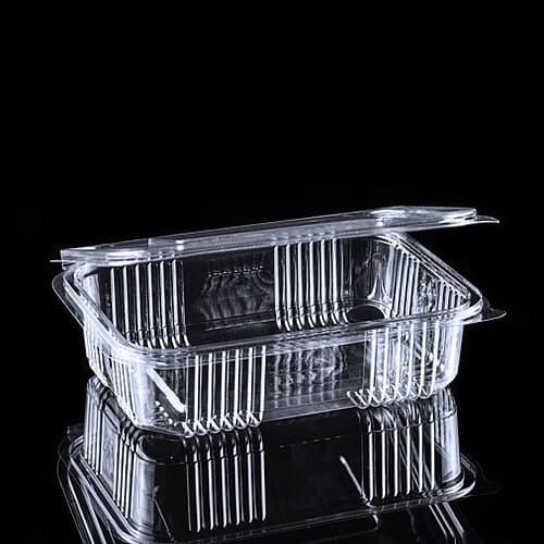 Θήκη Παραλληλόγραμμη Lux Plast 750gr Ft Kd208-750 50τεμ Σκεύη PET