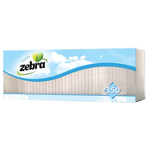 Χαρτοπετσέτα Zebra Λευκή Χαρτοπετσέτα