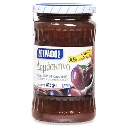 Μαρμελάδα Φρουκτόζη Δαμάσκηνο Ζωγράφος Μαρμελάδα
