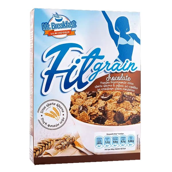 Δημητριακά fitgrain Σοκολάτα Mr.breakfast Δημητριακά