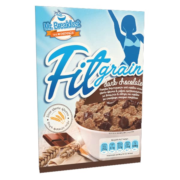 Δημητριακά Fitgrain Μαύρη Σοκολάτα Mr.Breakfast Δημητριακά