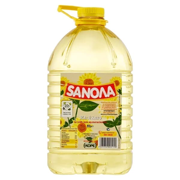 Ηλιέλαιο Σανόλα 5lit Ηλιέλαιο
