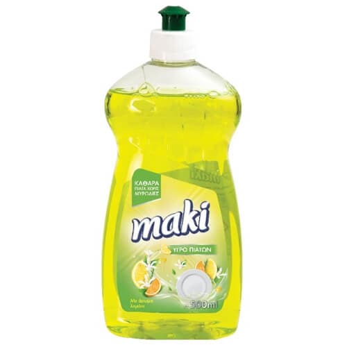 Υγρό Πιάτων Λεμόνι Μάκι 500ml Υγρά Πιάτων