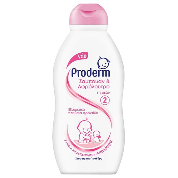 Σαμπουάν και Αφρόλουτρο Proderm 200ml 1-3 Ετών Βρεφικό Σαμπουάν & Αφρόλουτρο