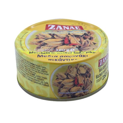 Μύδια Σαγανάκι Ζαναέ Κονσέρβα Ψαριού