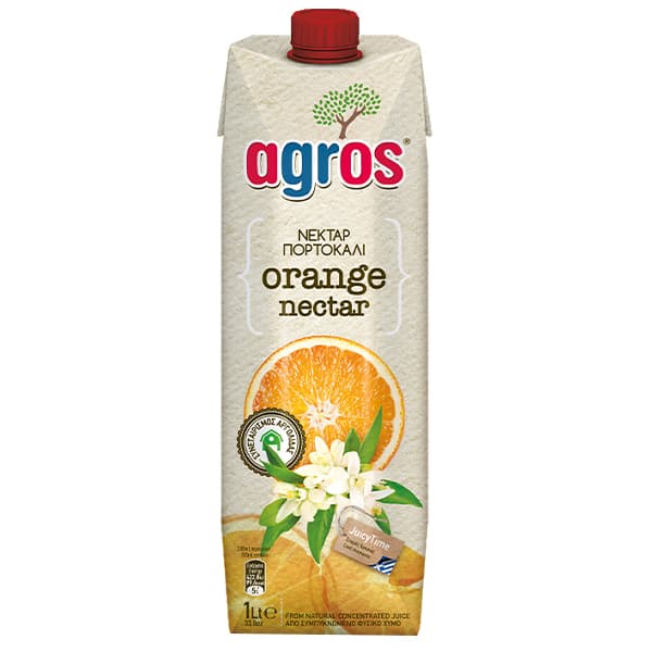 Χυμός Πορτοκάλι Νέκταρ Agros Φυσικοί Χυμοί