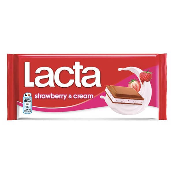 Σοκολάτα Κρέμα Φράουλα Lacta ΣΟΚΟΛΑΤΕΣ
