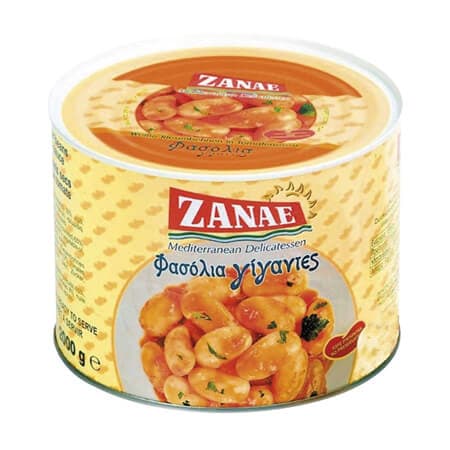 Φασόλια Γίγαντες Ζαναέ Σε Νερό 2kg Κονσέρβες Όσπρια