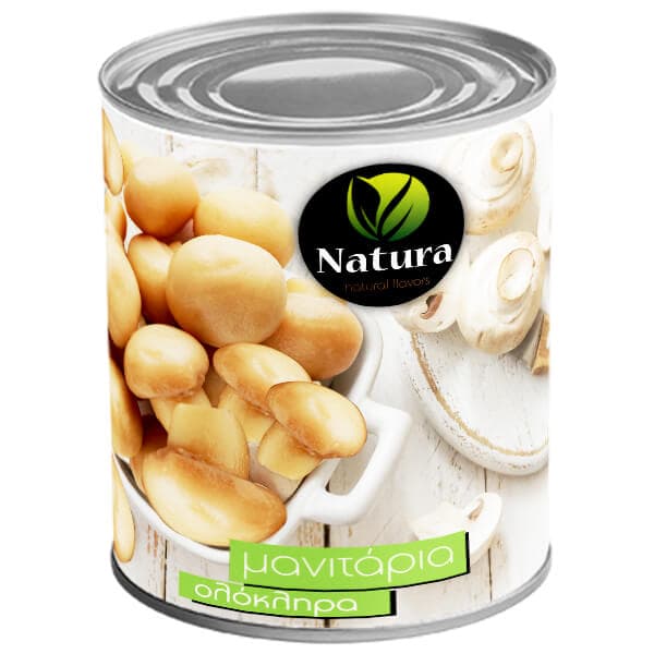 Μανιτάρια Natura Ολόκληρα Κονσέρβες