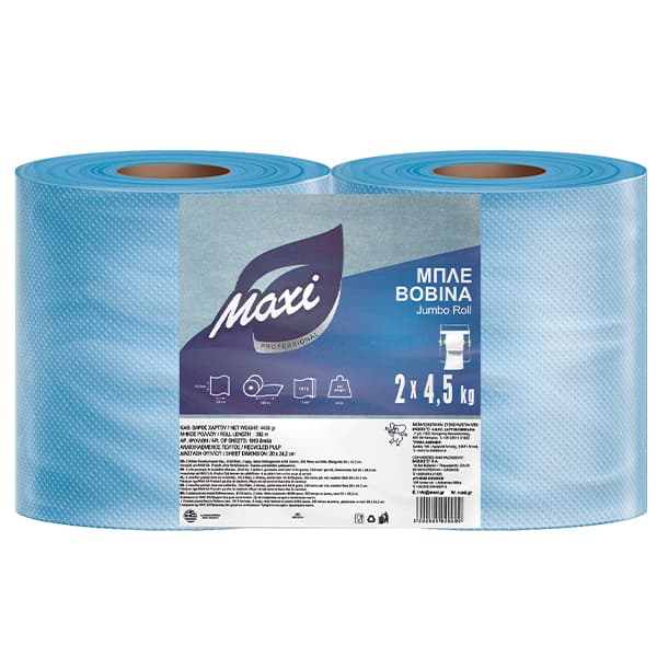 Χαρτί Βιομηχανικό Γκοφρέ Maxi 2x4,5kg Χαρτικά
