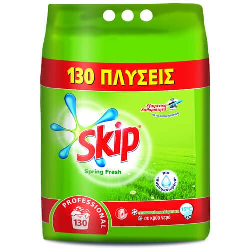 Σκόνη Skip 8,45kg 130μεζ. Spring Fresh Σκόνη Πλυντηρίου