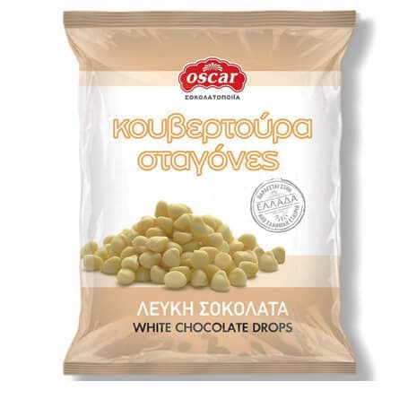 Κουβερτούρα Σταγόνες Oscar Λευκή Κουβερτούρα