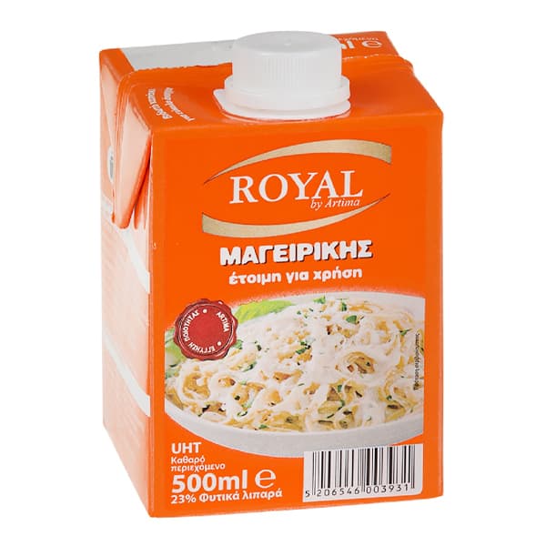 Φυτική Κρέμα Μαγειρικής Royal 23% 500ml 10.1.194 Κρέμα Μαγειρικής