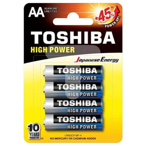 Μπαταρία Αλκαλική Toshiba Aa Μπαταρίες
